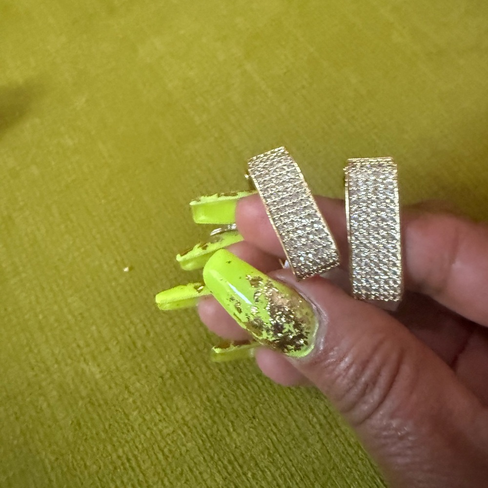 Elegant Gold and Silver Hoop Earrings